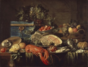 Jan Davidsz. de Heem: Still Life with Lobster, Oil on Canvas, 1643